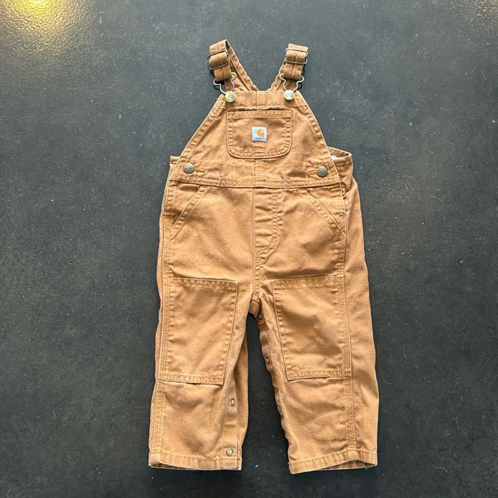 Like-New Carhartt Baby Overalls- size 12 months
